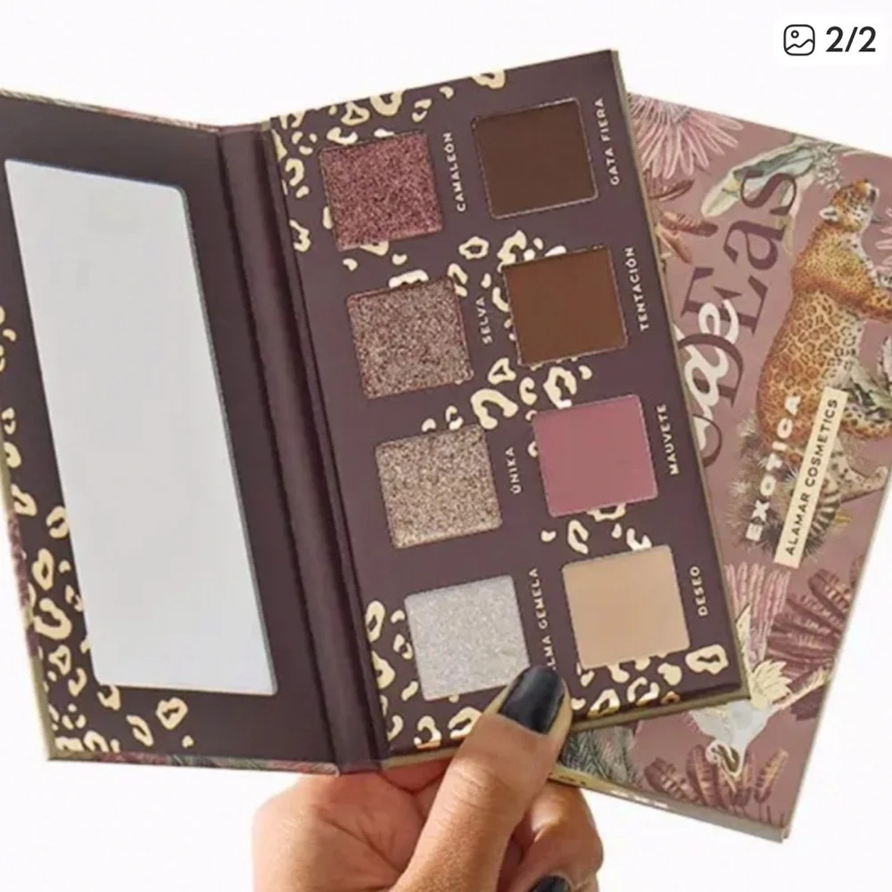 🔥 BRAND NEW Alamar Cosmetics Eyeshadow Palette - Pink, Brown, Gold